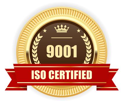 ISO 9001 certified medal - Quality management